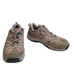 Coleman Brown and Pink Leather Hiking Shoe Women's Size 9